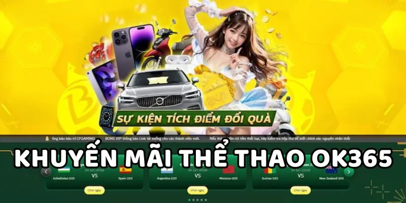 Khuyến Mãi Thể Thao OK365 - Thắng Liên Tiếp Thưởng Tiền Mặt