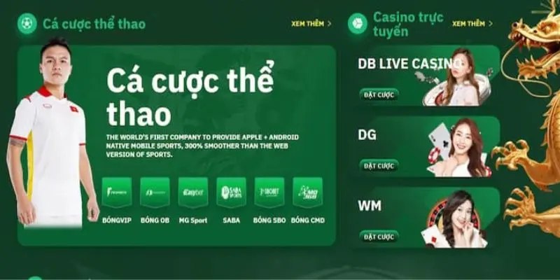 Ưu đãi sảnh thể thao OK365 hấp dẫn